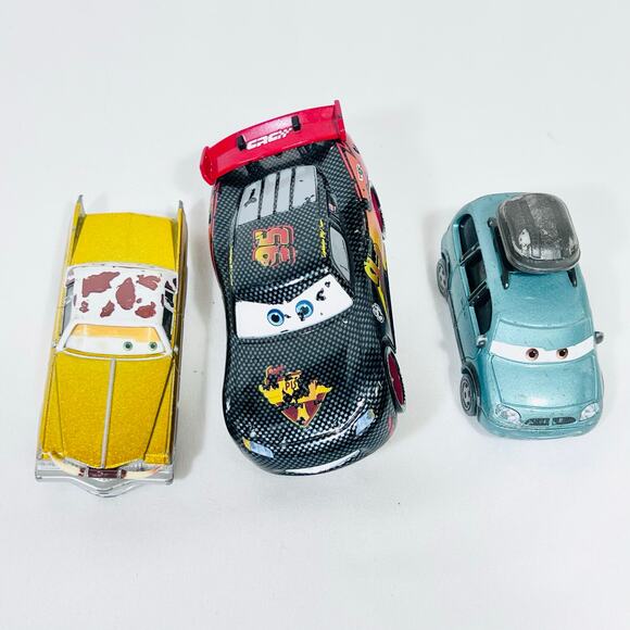 Disney Pixar Cars Lot of 10 Diecast Metal Mixed Character Car Toys McQueen - Picture 2 of 15
